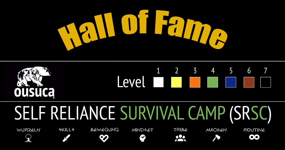 Hall of Fame für Mitglieder des Online-Programms Survivor Level 1 - 7